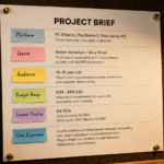 game development studio brief document platform genre budget audience