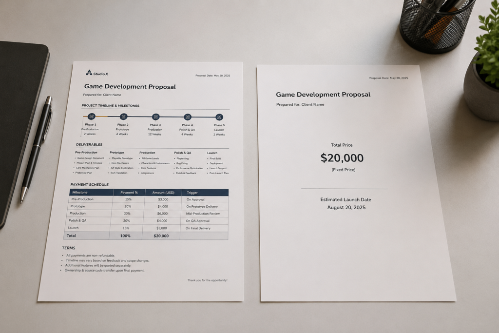 hiring a game development studio evaluation process checklist