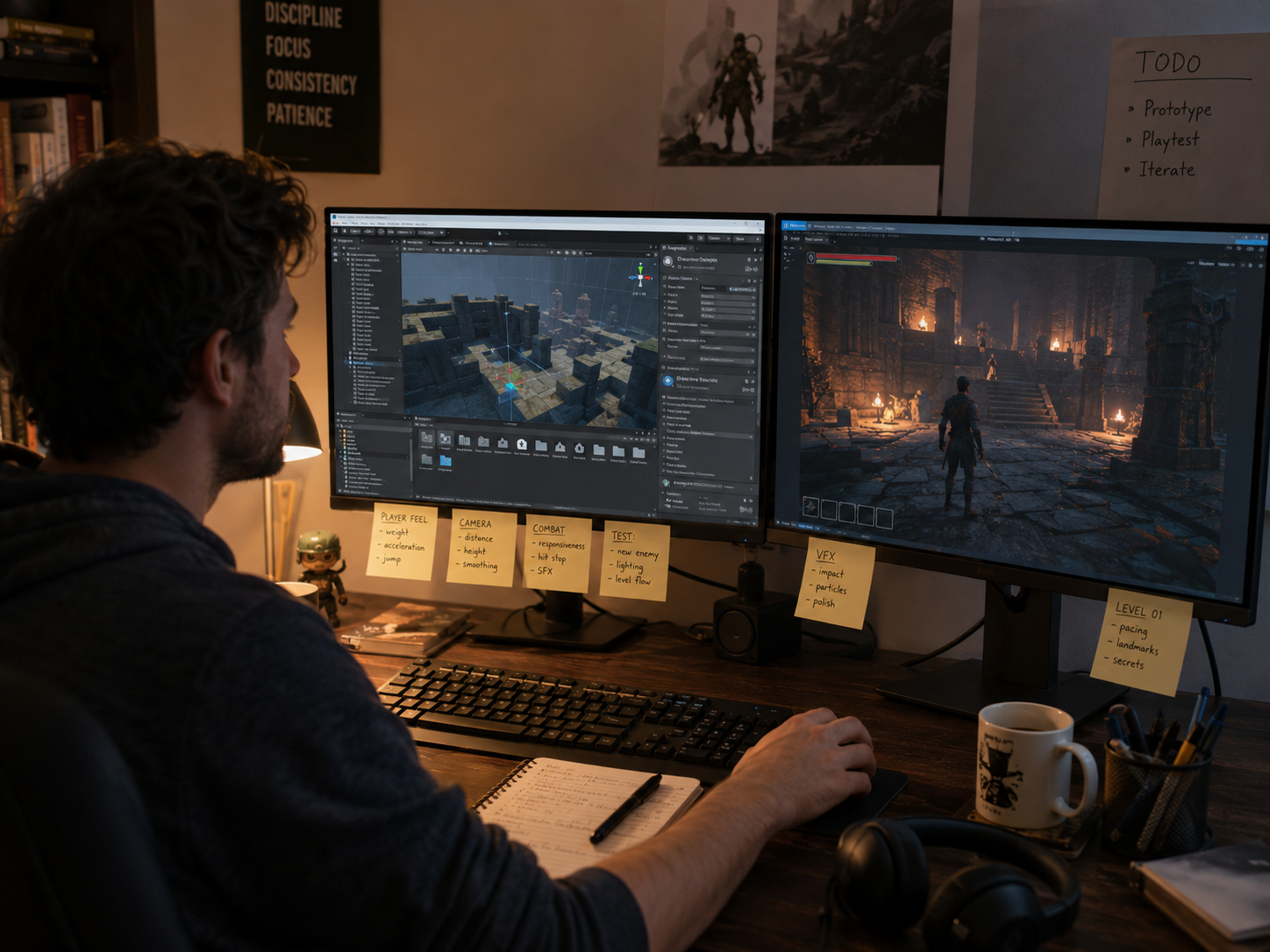 game development budget breakdown programming art QA audio
